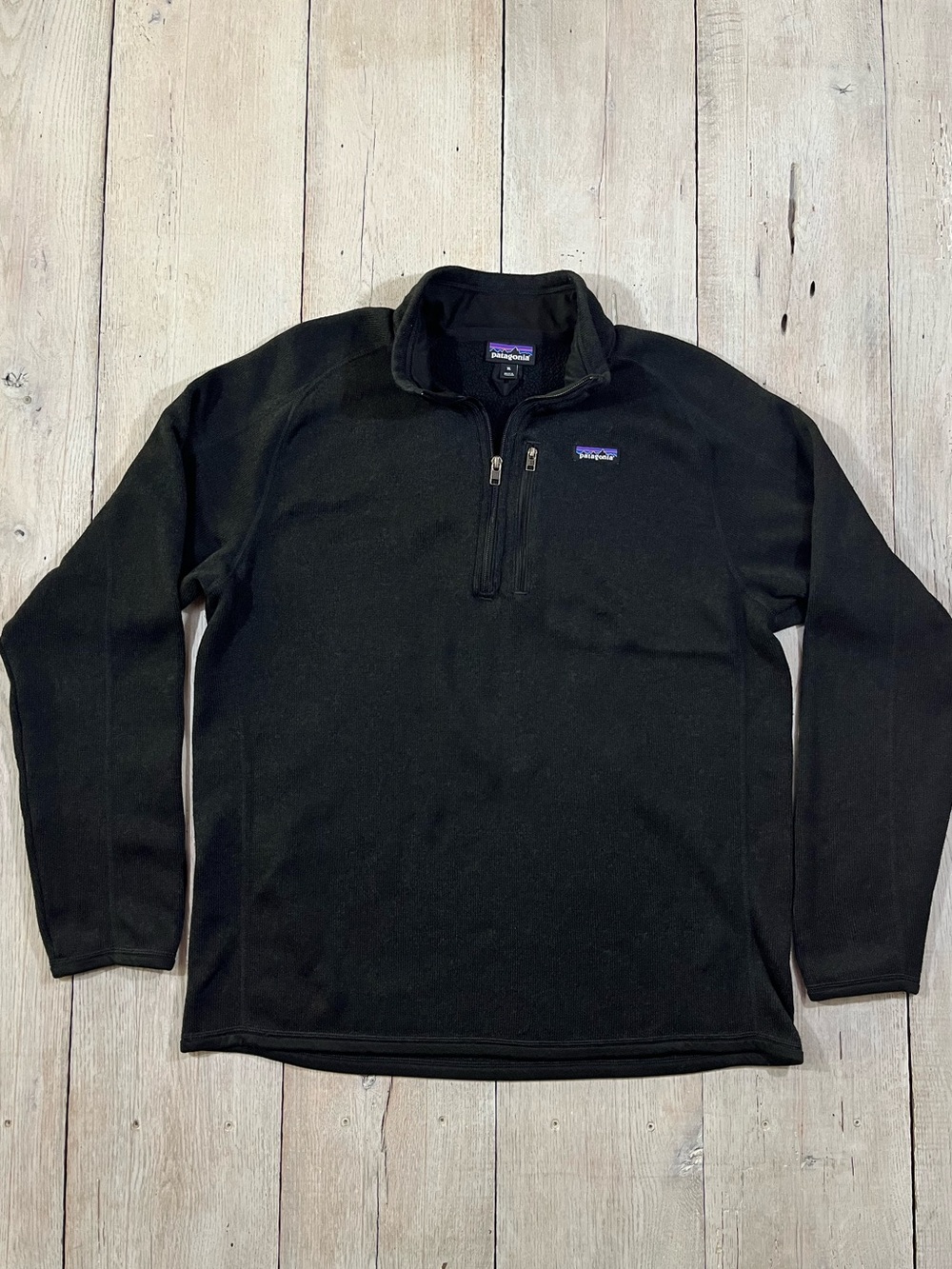 Patagonia Men’s Better Sweater 1/4 Zip Sweater Black Size XL